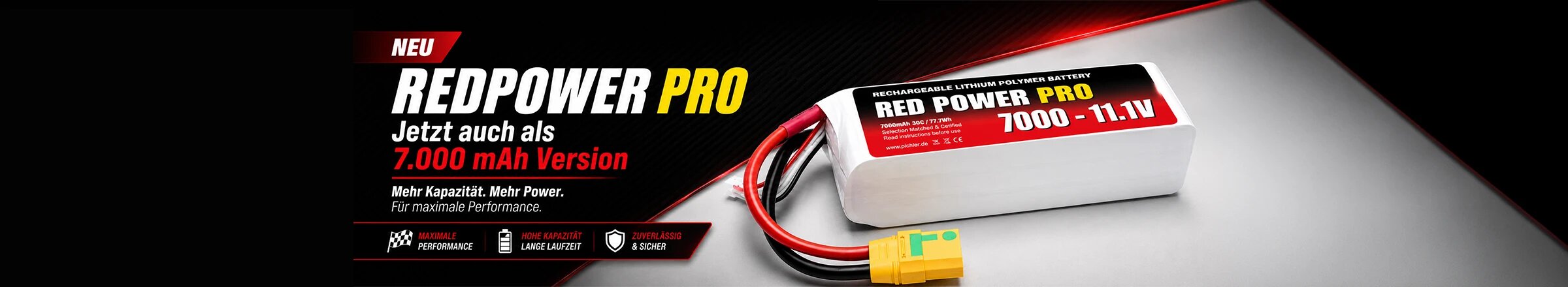 Red Power Pro 7000 mAh Serie