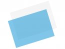 PVC sheet blue transparent 500 x 300 x 0.8mm