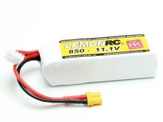 LiPo battery LEMONRC 850 - 11.1V (35C)