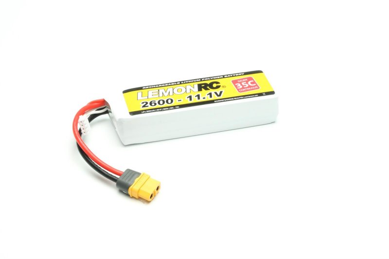 LEMONRC LiPo-Akku 2600 mAh mit sichtbarer 35C-Angabe