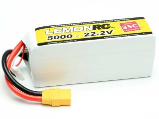 LiPo battery LEMONRC 5000 - 22.2V (35C)