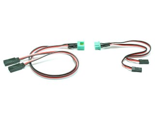 Kabelsatz für 2 Servos MPX 6-Pol Stecker / L=300mm