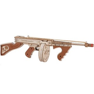 Thompson Maschinenpistole (Lasercut Holzbausatz)