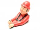 Pilot bust Charly 110 mm (red)