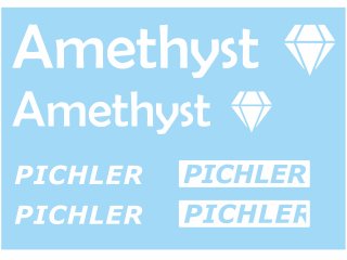 Dekorsatz Amethyst (weiß)