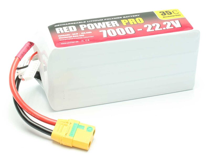 LiPo Akku RED POWER PRO 7000 - 22.2V