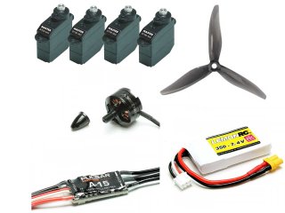 Antrieb + Servos + Akku / Ares Indoor