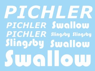 Dekorsatz Slingsby T45 Swallow 1800 mm (weiß)