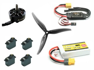 Antriebsset mit Servos & Akku für Ares XL