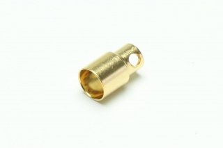 Bullet Connector 8.0mm gold plated female (10pcs.)