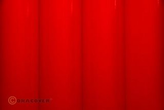 Bügelfolie Oracover fluoresz. rot (2 Meter)