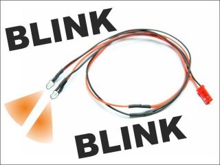 LED Ø 3mm Kabel blinkend (orange)
