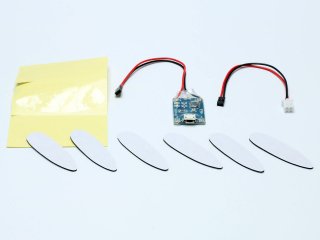 Ladeadapter und Klebepads für LED Positionslicht