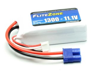 LiPo Akku FliteZone 1300 - 11,1V + EC3 Stecker