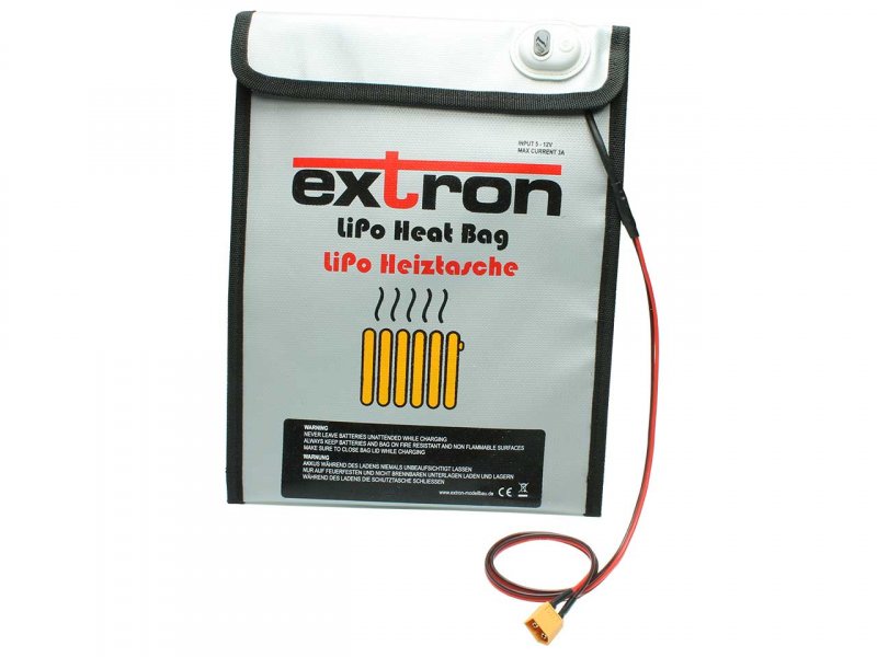 EXTRON LiPo-Heiztasche als Zubehör für temperierte Akkus